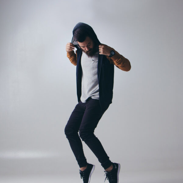 man in cool pose